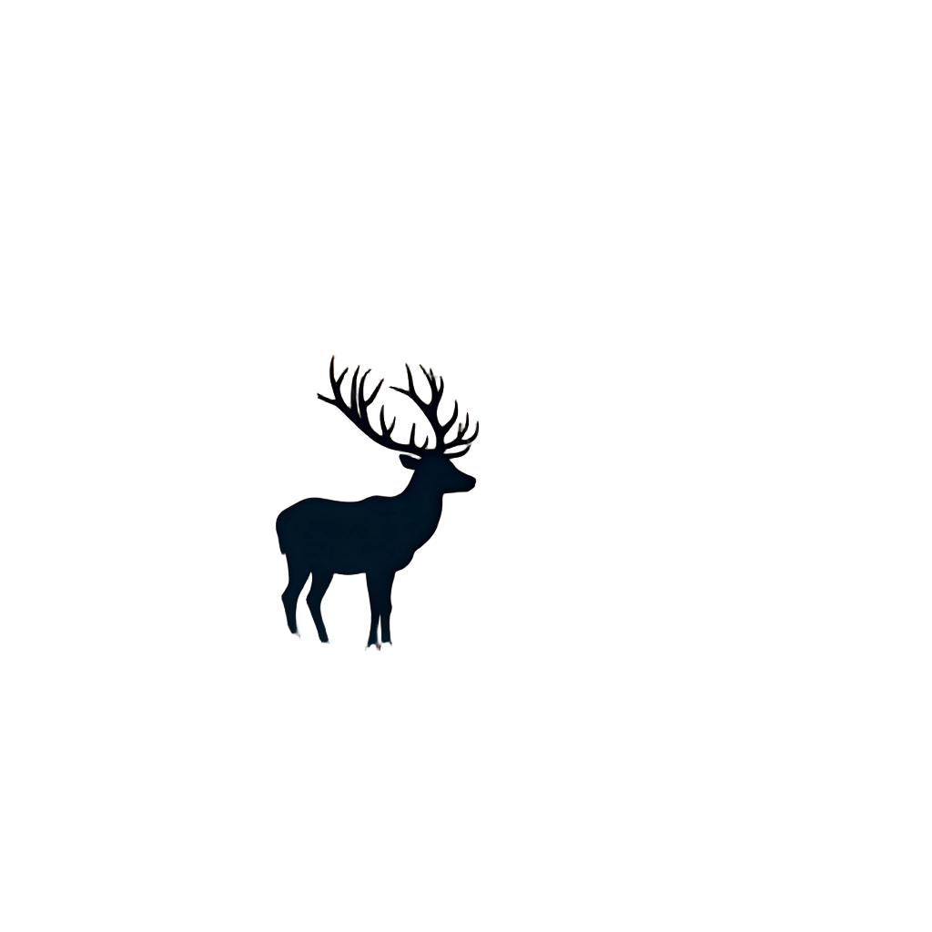 Starry Deer Silhouette